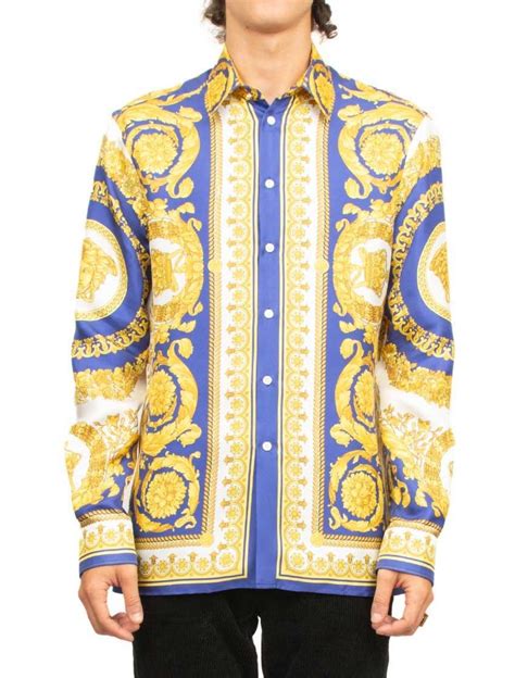 fake versace label|versace silk shirts for men.